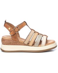 Xti - Carmela Leather Casual Sandals By - Lyst