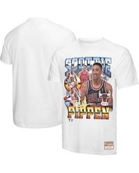 Mitchell & Ness - Scottie Pippen Chicago Bulls Hardwood Classics Commemorative Player Collage T-shirt - Lyst