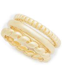 On 34th - 3-pc. Set Twist Rings - Lyst
