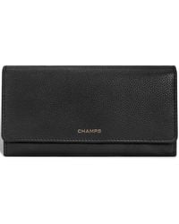 CHAMPS - Leather Travel Flap-clutch Wallet - Lyst