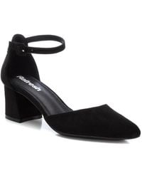 Xti - Suede Block Heel Pumps By - Lyst