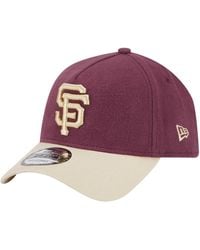 KTZ - San Francisco Giants Moleskin Crown A-frame 9forty Adjustable Hat - Lyst