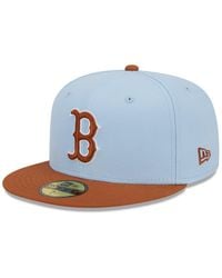 KTZ - /brown Boston Red Sox Spring Color Basic Two-tone 59fifty Fitted Hat - Lyst
