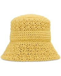Steve Madden - H-alex Metallic Knit Bucket Hat - Lyst