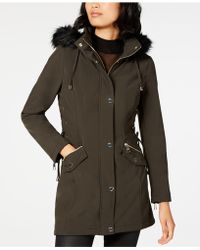 guess serenity faux fur coat