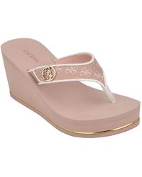 wedge sandals guess