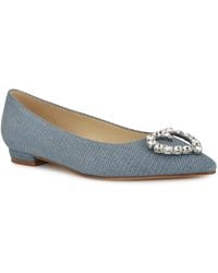 Nine West - Hearts Rhinestone Pointy Toe Flats - Lyst