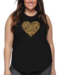 LA Pop Art - Plus Size Fall Vibes Word Art Tank Top - Lyst