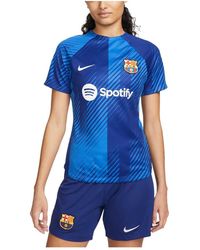 Nike - Barcelona 2023/24 Home Academy Pro Pre-match Top - Lyst