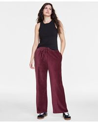 On 34th - Ribbed Velour Drawstring Pants - Lyst