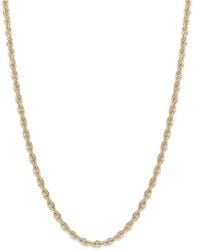 Macy's - Rope Chain Necklace In 14k Gold (1-4/5mm) - Lyst