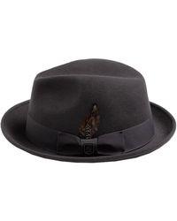 Stacy Adams - Wool Pinch Front Fedora Hat - Lyst