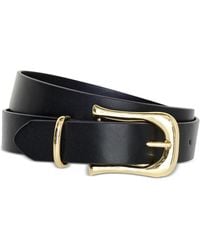 GOOD AMERICAN - Classic Saddle Buckle Faux-leather Belt - Lyst
