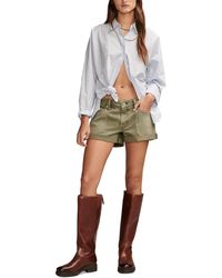 Lucky Brand - Mid-rise Rolled-hem Cargo Shorts - Lyst