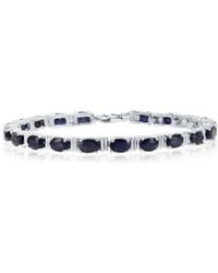 Simona - Sterling Silver Gem Tennis Bracelet - Lyst