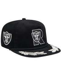 KTZ - Las Vegas Raiders City Originals Corduroy Skipper Golfer Snapback Hat - Lyst