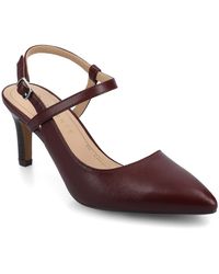 Journee Collection - Scipio Pointed Toe Pumps - Lyst