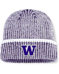 Fanatics - Purple/white Washington Huskies Haze Cuffed Knit Hat - Lyst