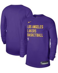 Nike - And Los Angeles Lakers 2023/24 Legend On-court Practice Long Sleeve T-shirt - Lyst
