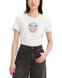 Levi's - Perfect Graphic Logo Cotton T-shirt - Lyst