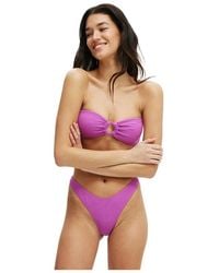 Cotton On - Ring Front Bandeau Bikini Top - Lyst