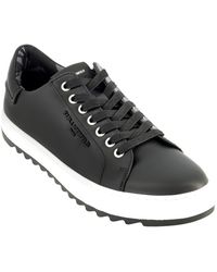 KARL LAGERFELD - Logo Plain Toe Bit Sneakers - Lyst