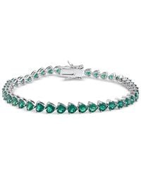 Macy's - Lab Created Emerald Flex Bracelet (9-3/8 Ct. T.w. - Lyst