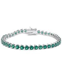 Macy's - Lab Created Emerald Flex Bracelet (9-3/8 Ct. T.w. - Lyst