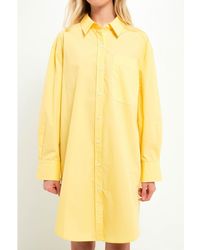 English Factory - Classic Collared Shirt Dress - Lyst