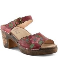 L'ARTISTE - Spring Step Japhette Platform Slide - Lyst