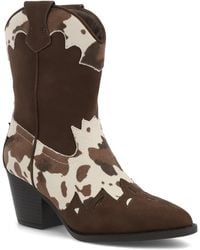 MIA - Sonni Pointed Toe Western Style Boots - Lyst
