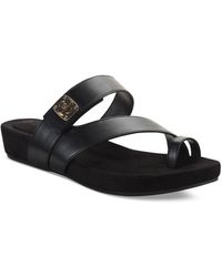 Giani Bernini Rilleyy Footbed Flat Sandals, Created For Macy's - Black
