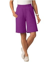 Woman Within - Within Elastic-waist Knit Short - Lyst