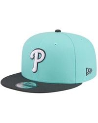KTZ - Turquoise/charcoal Philadelphia Phillies Two-tone Color Pack 9fifty Snapback Hat - Lyst