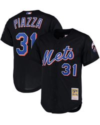 Mitchell & Ness - Mike Piazza New York Mets Cooperstown Collection Mesh Batting Practice Jersey - Lyst