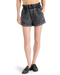 Steve Madden - Elare High-rise Cotton Denim Shorts - Lyst