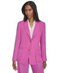 Halston - Notched-collar Two-button Blazer - Lyst
