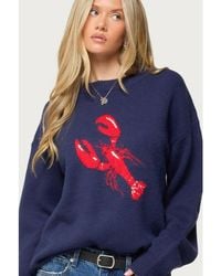 Edikted - Don't Be Shellfish Knit Sweater - Lyst