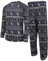 Concepts Sport - Chicago White Sox Knit Ugly Sweater Long Sleeve Top And Pants Set - Lyst