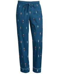 Lands' End - Essential Pajama Pants - Lyst