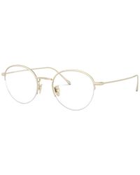 Giorgio Armani - Ar5098t Round Eyeglasses - Lyst