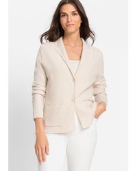 Olsen - Melange Rib Knit Button Cardigan - Lyst