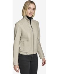 Andrew Marc - Rowan Leather Racer Jacket - Lyst