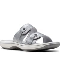 Clarks - Cloudsteppers Breeze Maye Slip-on Sandals - Lyst