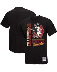 Mitchell & Ness - Florida State Seminoles Retro Brush Mineral Wash T-shirt - Lyst