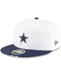 KTZ - White/navy Dallas Cowboys 2025 Nfl Training Camp Split Panel 9fifty Snapback Hat - Lyst