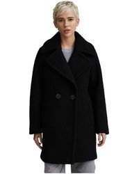 NVLT - Flat Boucle Double Breasted Over Coat - Lyst