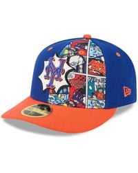 KTZ - Royal/orange New York Mets 2025 Mlb Diamond Hero Edition Low Profile 59fifty Fitted Hat - Lyst