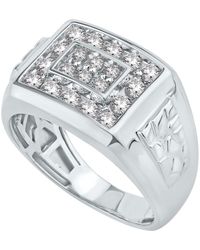 Macy's - Diamond Cluster nugget Detail Ring (1 Ct. T.w. - Lyst