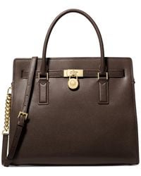 Michael Kors - Michael Hamilton Moderne Large Leather Satchel - Lyst
